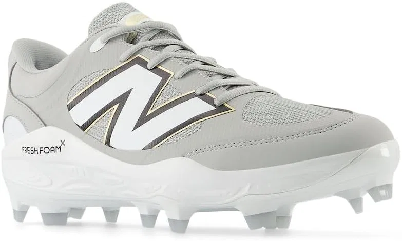 Мужские бейсбольные кроссовки New Balance Fresh Foam 3000 V6 для прогулок по лужайке, Raincloud White — фото 3