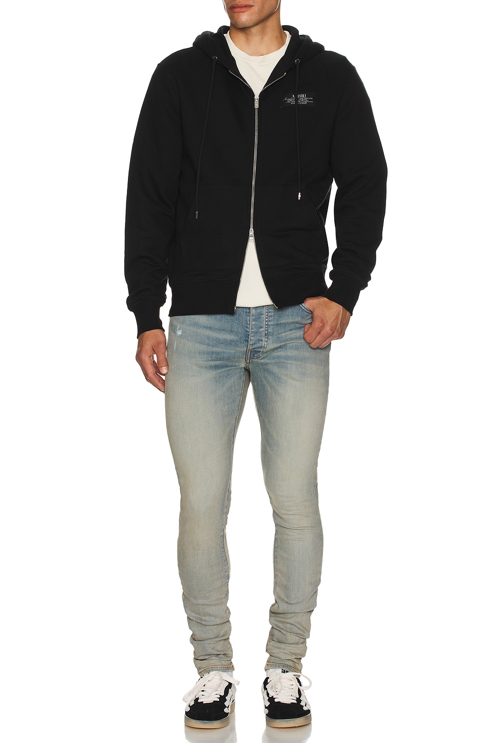 

Дутая толстовка Spirit с молнией Amiri, Black