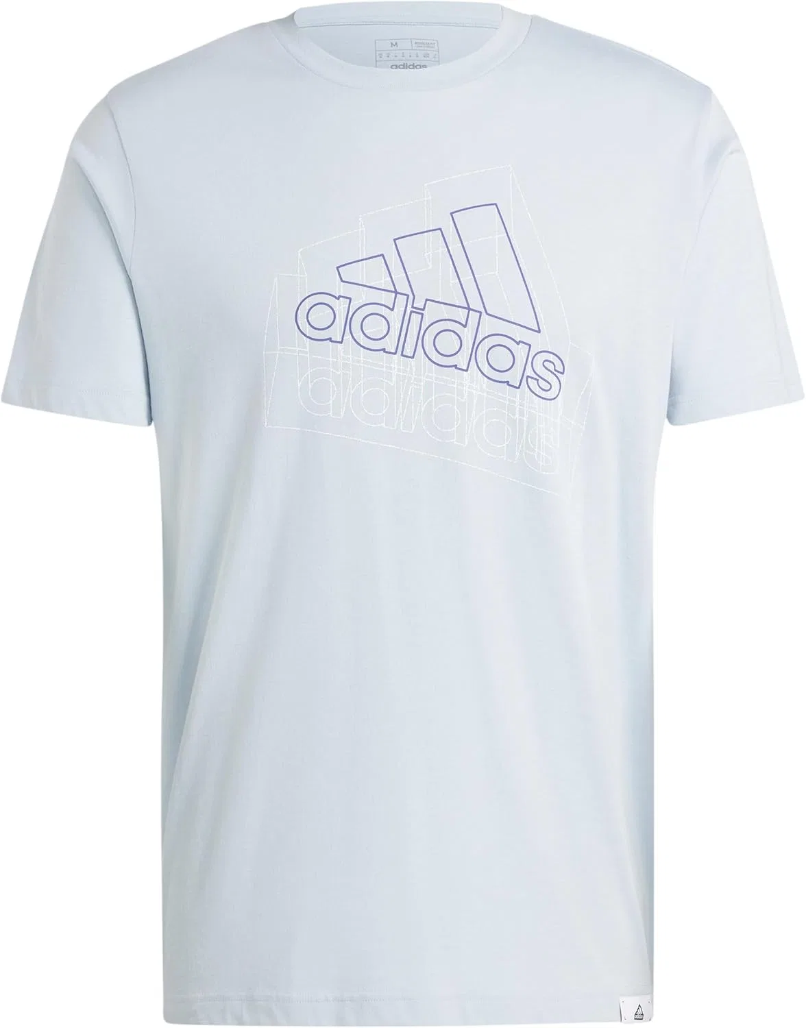 Футболка Tech Bos Graphic, adidas, синий Wonder Blue