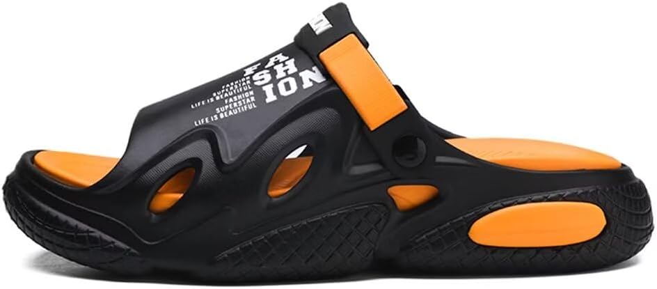 

Сандалии GSLMOLN для мужчин и женщин, модные шлепанцы, повседневные тапочки с нескользящей подошвой, открытый носок, пляжная обувь для прогулок на улице, весна и лето, черный