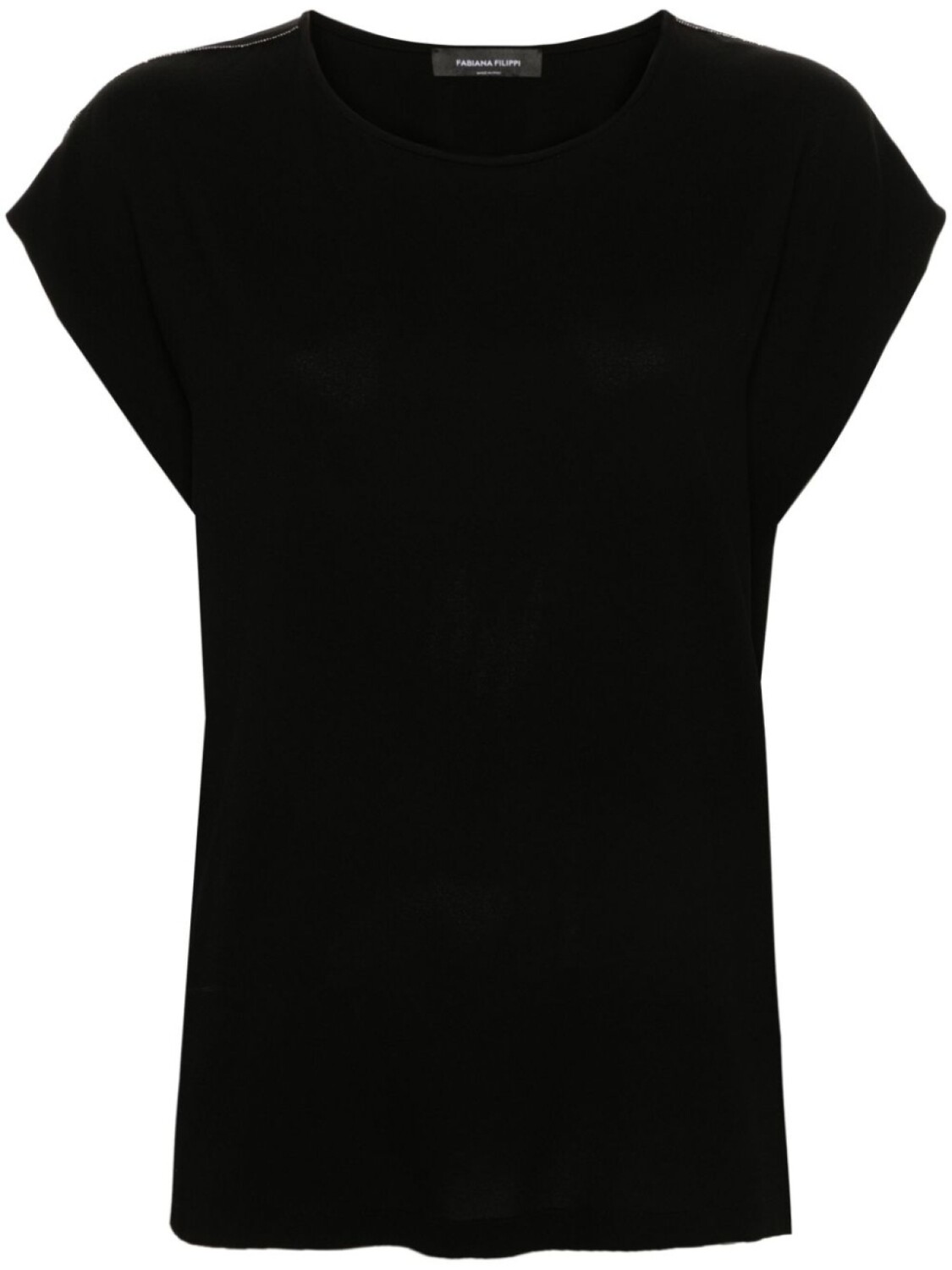 

Fabiana Filippi креповая блузка с бусинами, черный
