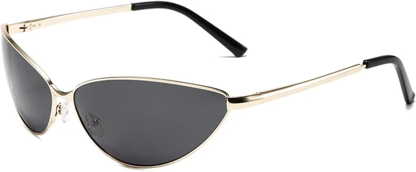 

Винтажные солнцезащитные очки в металлической оправе для мужчин, сексуальные очки «кошачий глаз» для женщин, ретро-очки для активного отдыха, роскошные TKKTLLT, C4