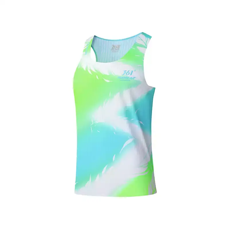 

361° Мужская майка-борцовка Peony Yellow с U-образным вырезом, тонкая, прямого кроя