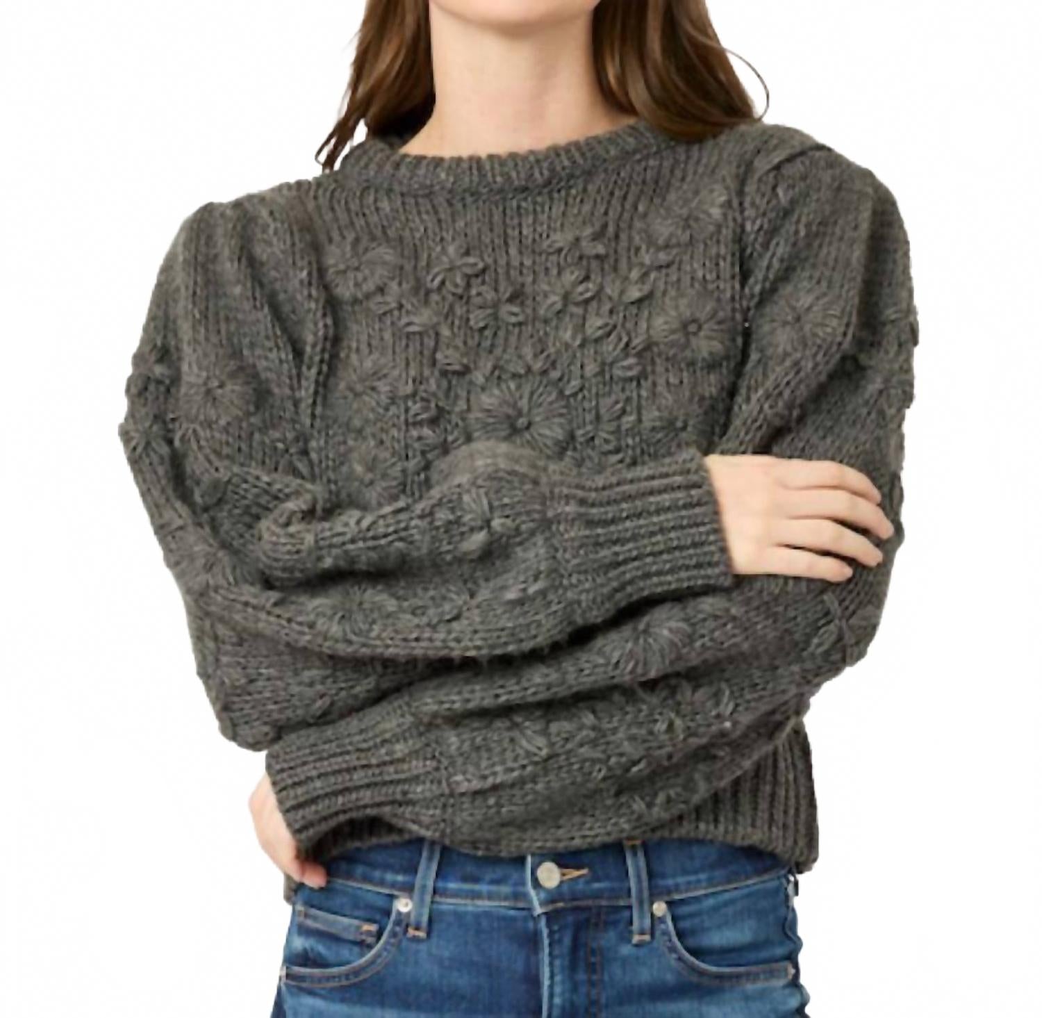 

BTB Los Angeles Свитер с круглым вырезом Margaret, цвет угольно-серый