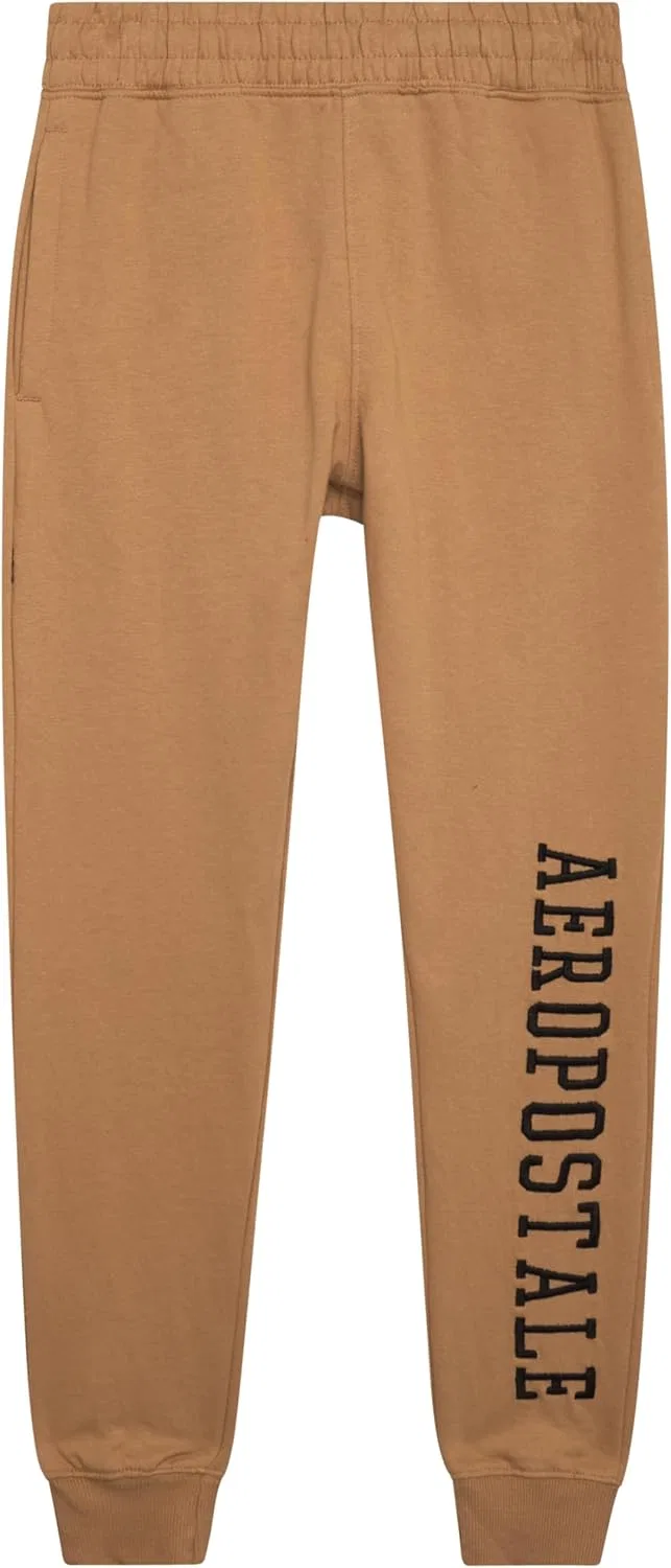 Спортивные штаны AEROPOSTALE Active для мальчиков - очень мягкие флисовые спортивные штаны-джоггеры для мальчиков, детская спортивная одежда с карманами (размеры: 4-16), Iced Cofee