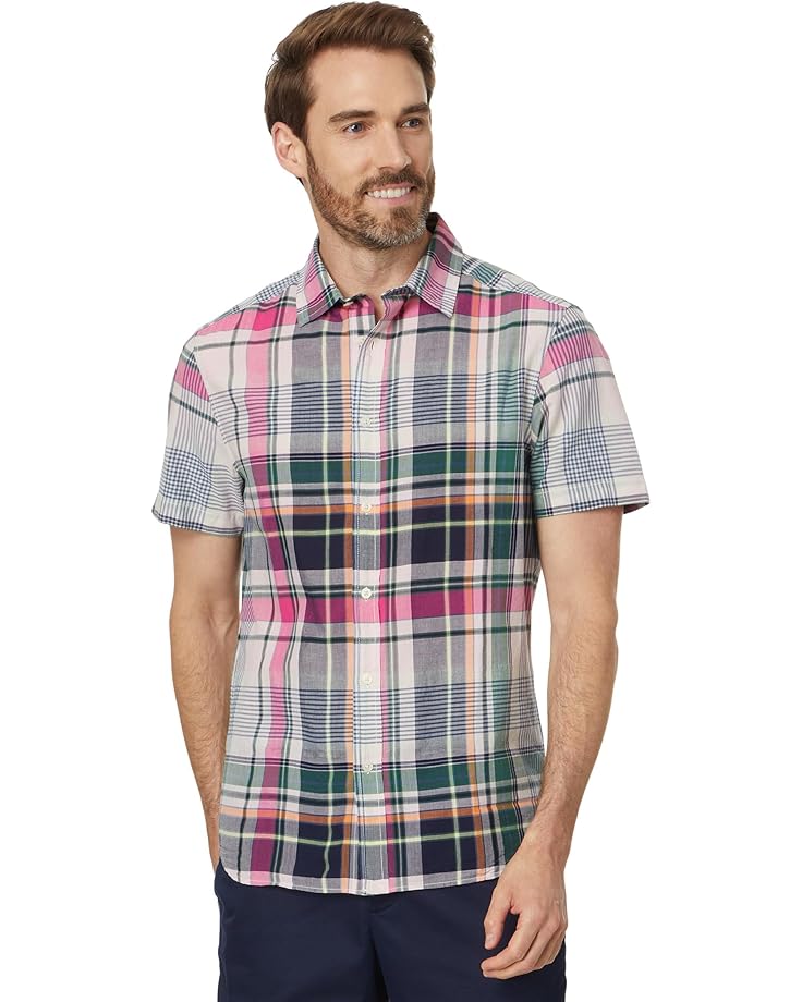 

Рубашка Vineyard Vines Madras Plaid Shirt, цвет Flamingo Plaid