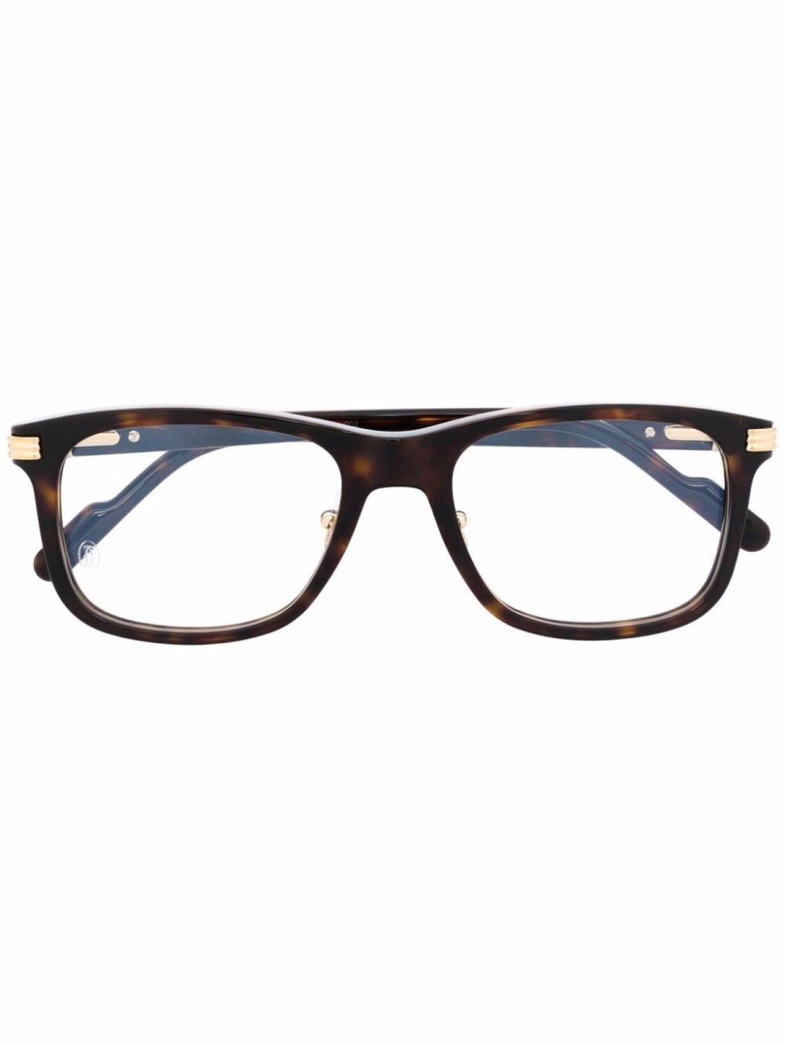 

Очки в квадратной оправе черепаховой расцветки Cartier Eyewear, коричневый