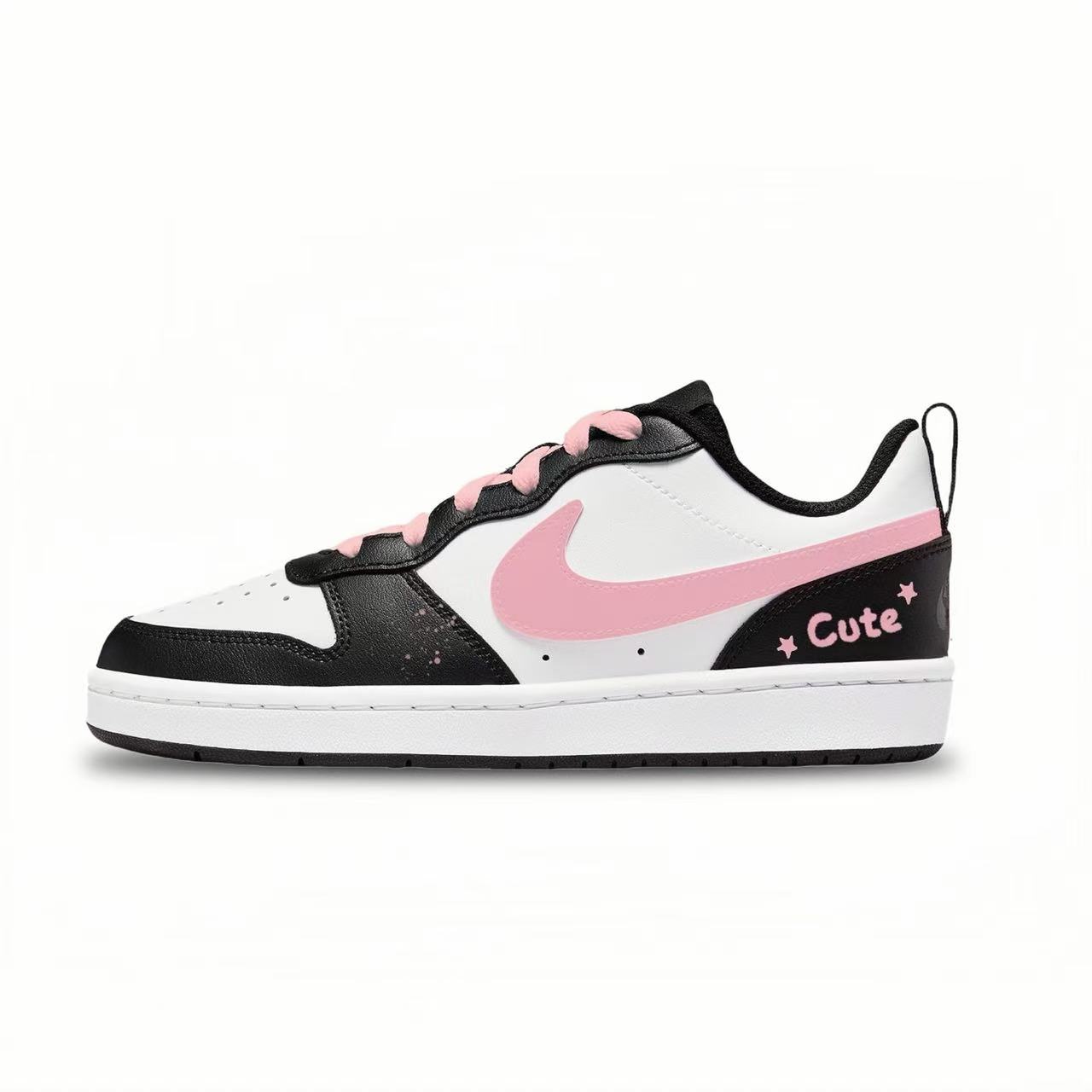 

Nike Кроссовки для скейтбординга Court Borough Low top Kids' Black Pink Unisex