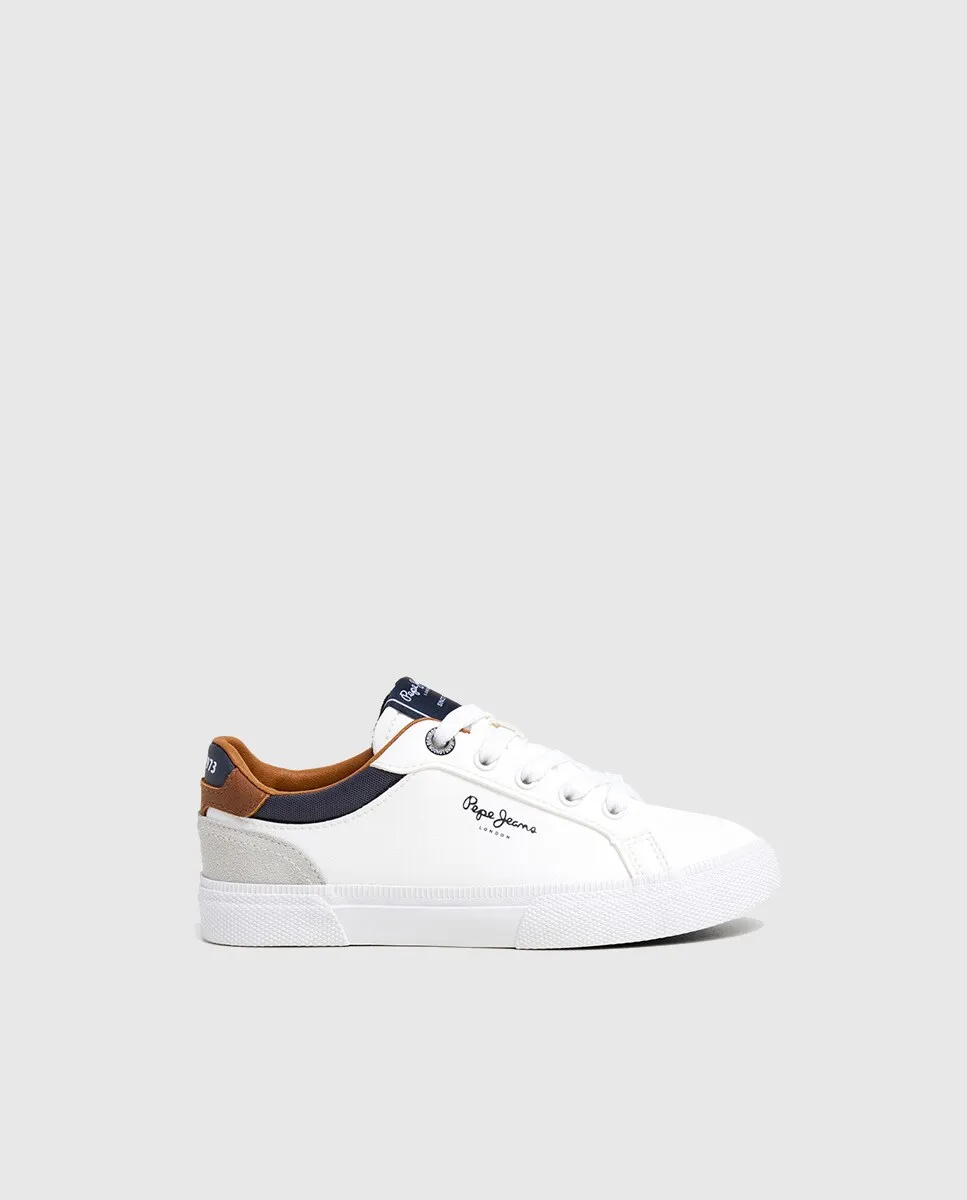 

Базовые теннисные кроссовки Kenton Court для мальчиков Pepe Jeans, белый