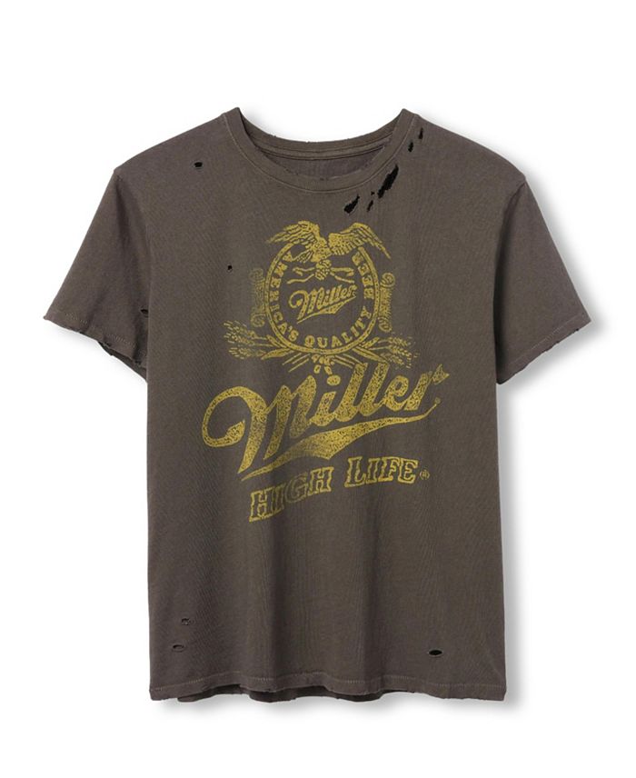 

Женская футболка Miller High Life Vintage Destroy Junk Food Clothing, коричневый