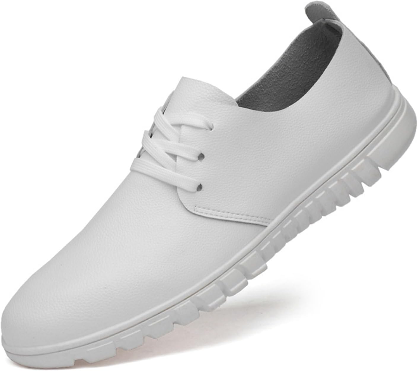 

Мужские модные кроссовки NIAIRKE из кожи, ретро стиль, повседневная обувь для мужчин, дышащие мужские кроссовки, белый