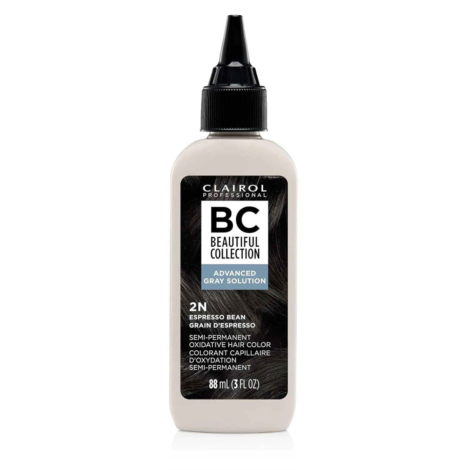 Краска для волос Clairol Professional Beautiful Collection Advanced Gray Solutions | Полуперманентная краска для волос с эффектом закрашивания седины для всех типов волос | Упаковка может отличаться, 2N Espresso Bean