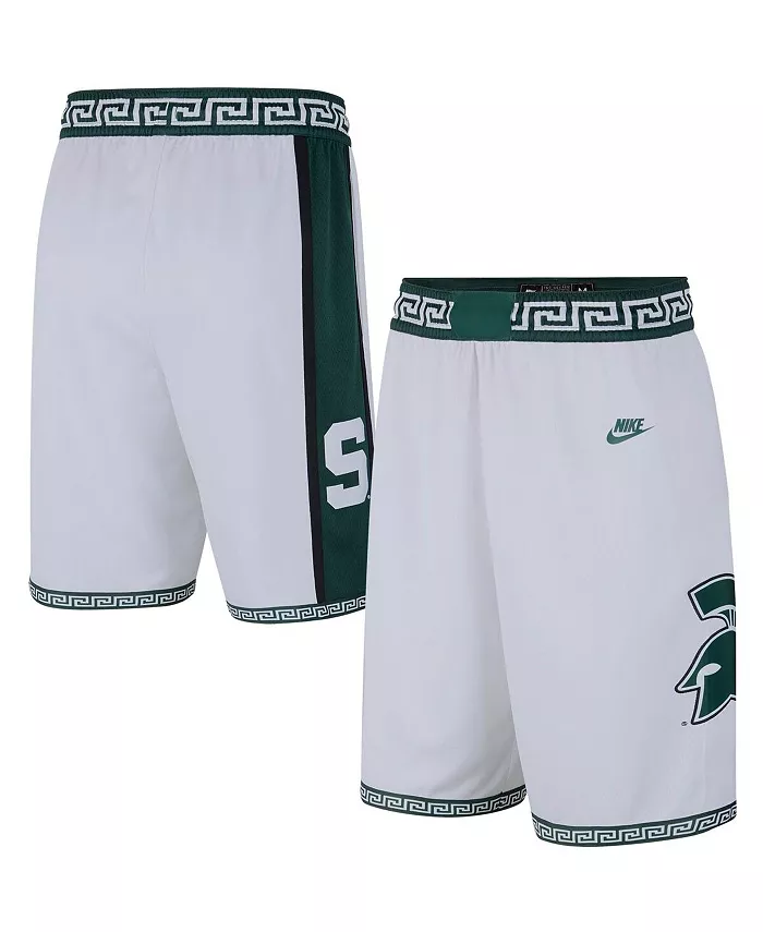 

Мужские белые баскетбольные шорты Michigan State Spartans Limited Retro Nike