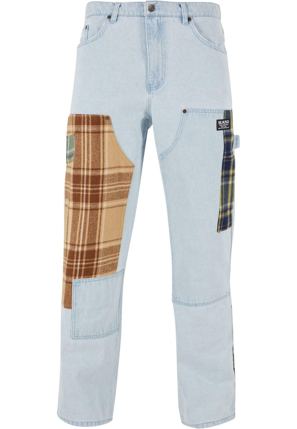 

Джинсы свободного кроя RETRO PATCHWORK CARPENTER Karl Kani, цвет Bleached Denim