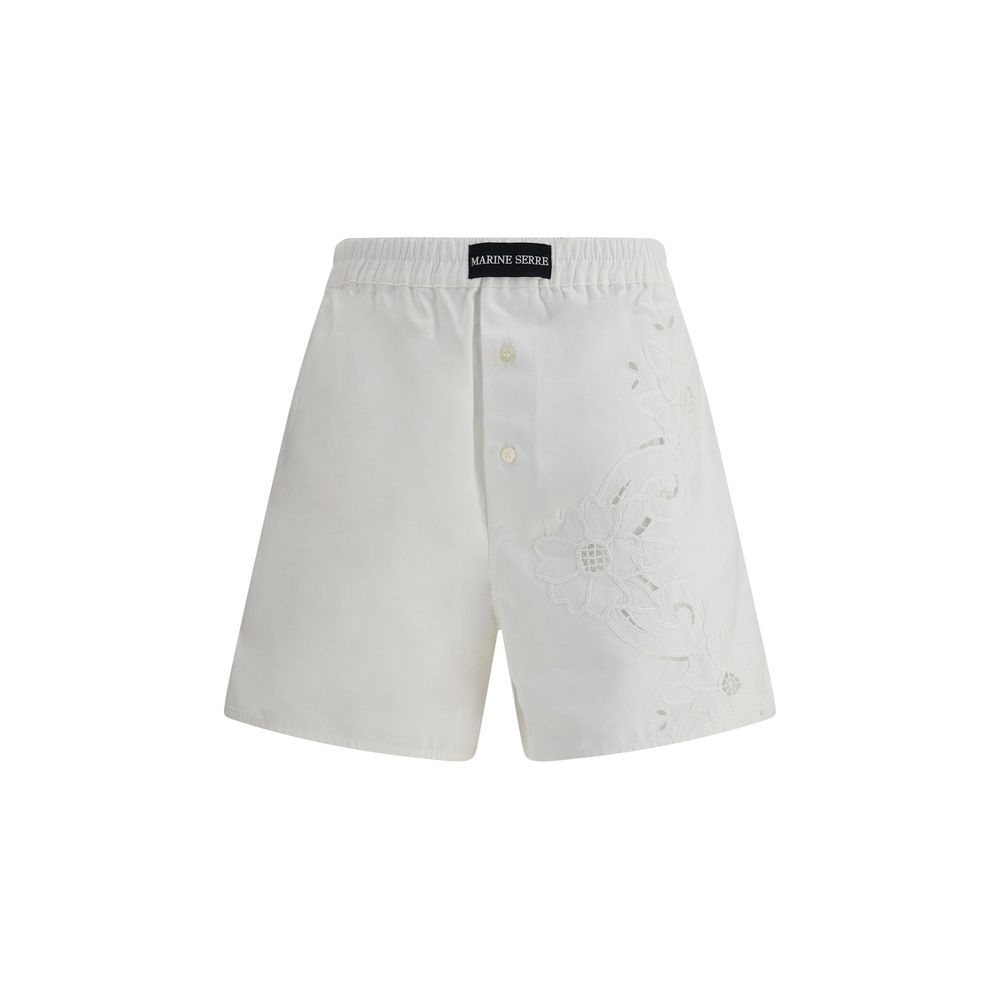 

Льняные шорты Marine Serre, White