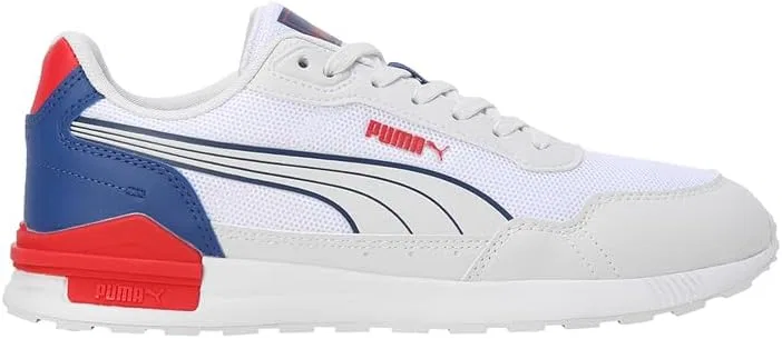 Мега-кроссовки PUMA Herren Graviton, Puma White Feather Gray Puma Red Clyde Royal — фото 3