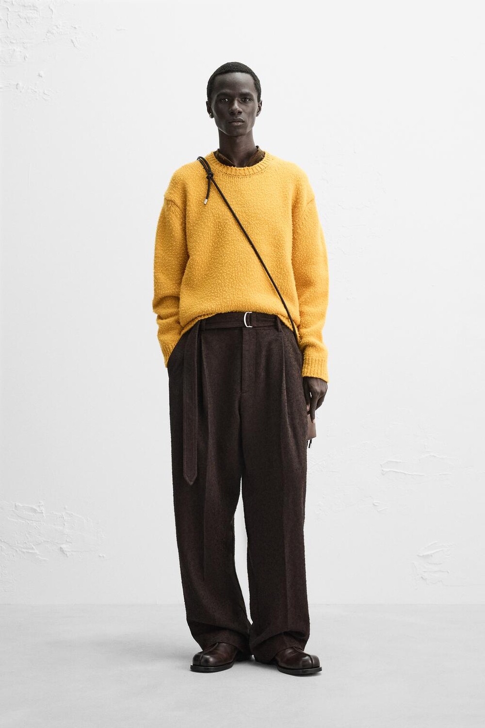 

Текстурный свитер x nanushka ZARA, цвет peach
