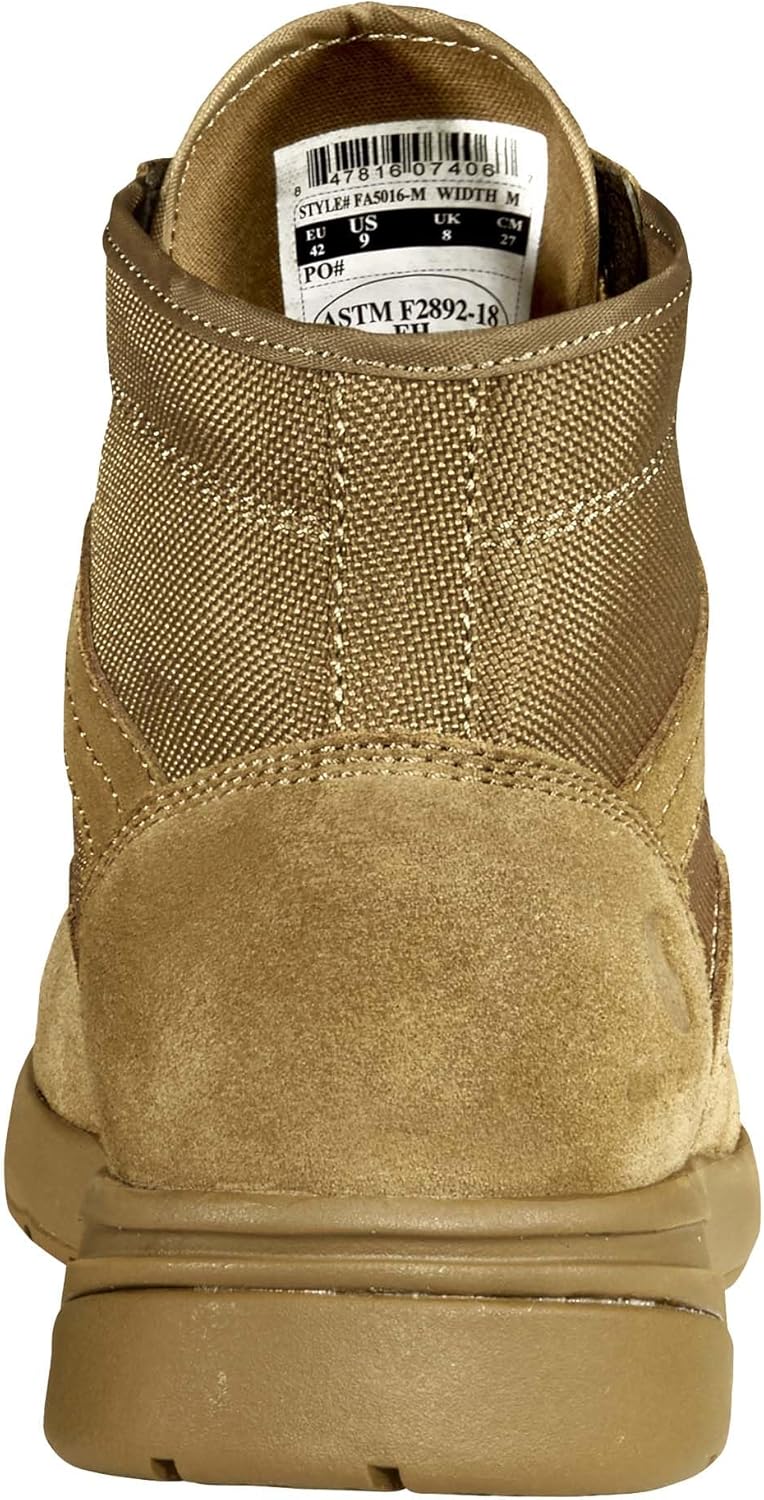 Carhartt мужские кроссовки-ботинки Force 5" Lightweight с композитным мыском Nano и щиколоткой, Coyote Suede — фото 3