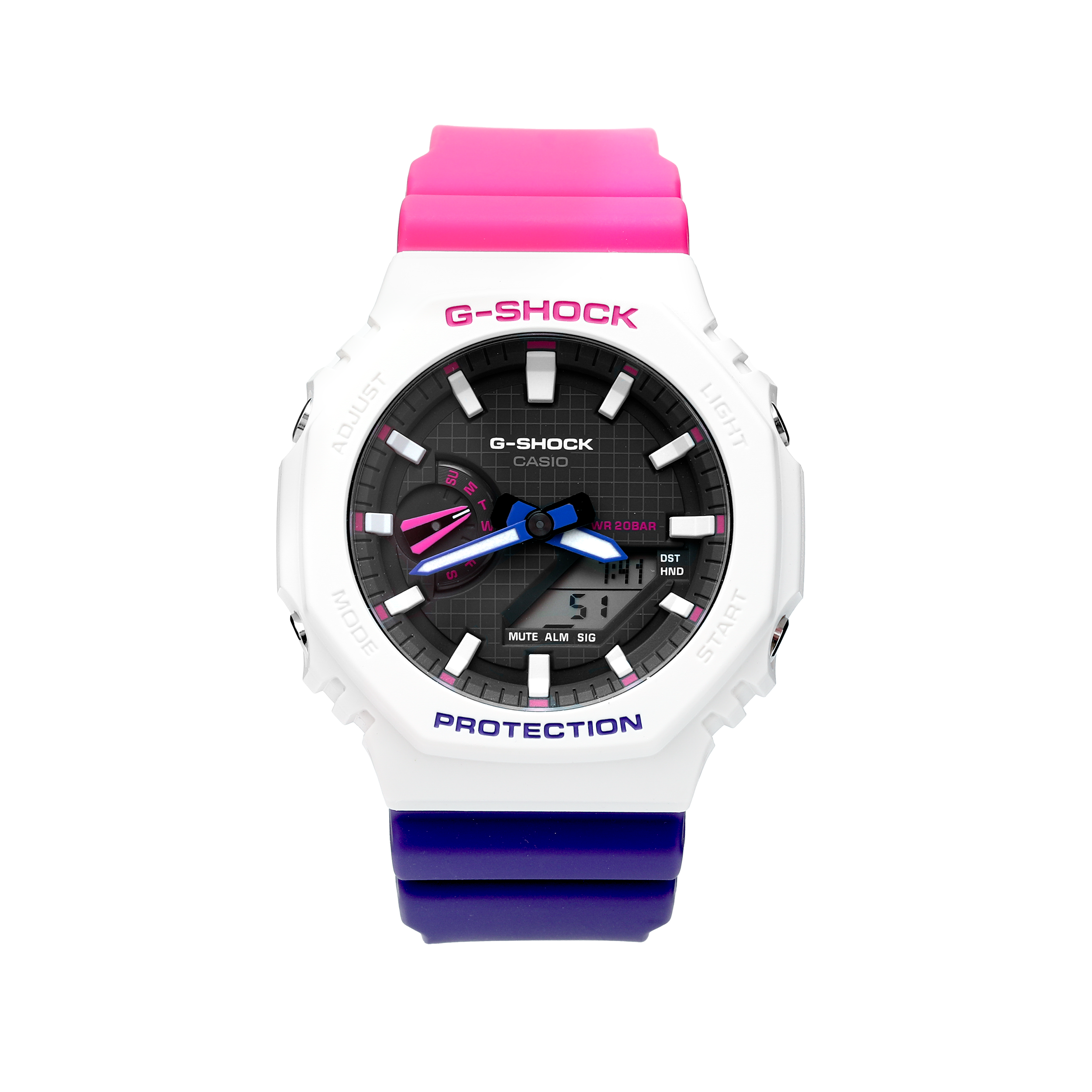 

Мужские часы GA-2100THB-7A Series Gray с жидкокристаллическим и аналоговым двойным дисплеем CASIO