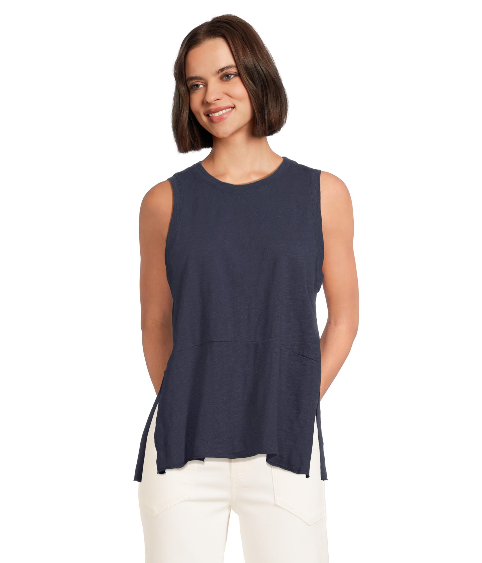 

Топ Mod-o-doc Peplum Tank, Vibrant Navy