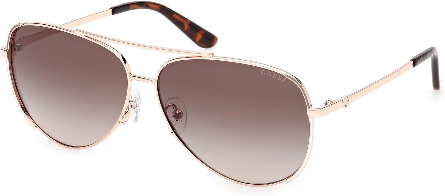 

Солнцезащитные очки GUESS Aviator в металлической оправе, Rosegold