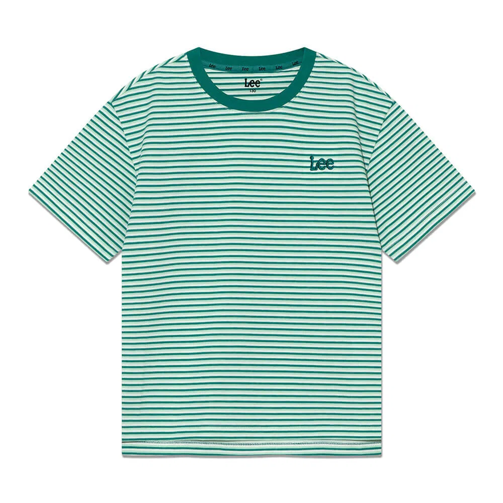 Детская зелёная полосатая футболка Trend от Lee Kids