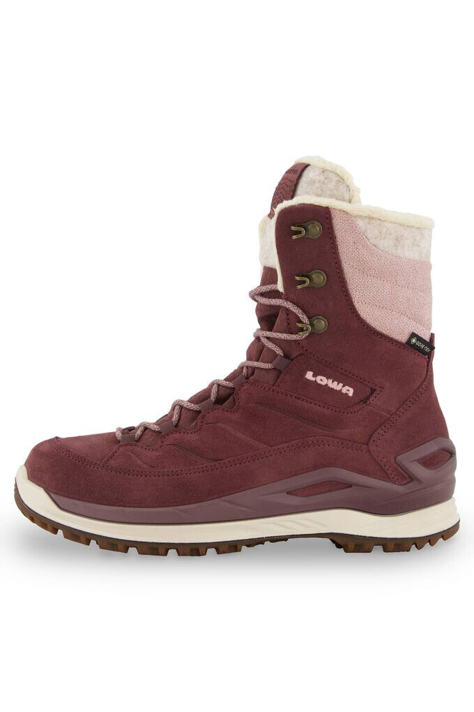 Зимние ботинки женские Lowa Calceta Evo GTX W высокие на шнуровке, розовый