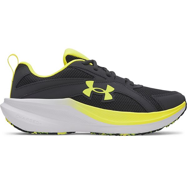 Кроссовки для бега Assert 11 Charged+ с шнуровкой Under Armour, Anthracite Yellow