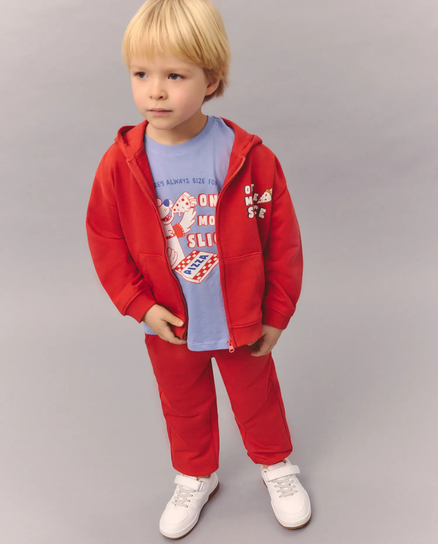 Открытая детская толстовка с капюшоном Kids El Corte Inglés, красный — фото 2