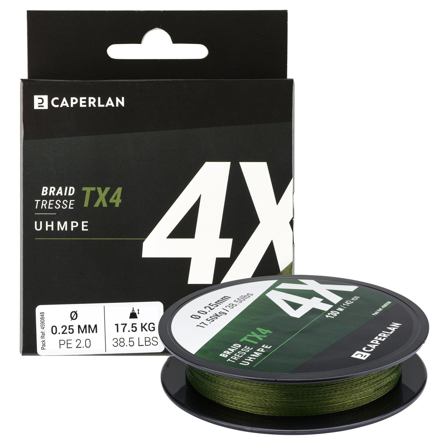 

Плетеная леска Decathlon для ловли на приманку Tx4130M Caperlan, зеленый
