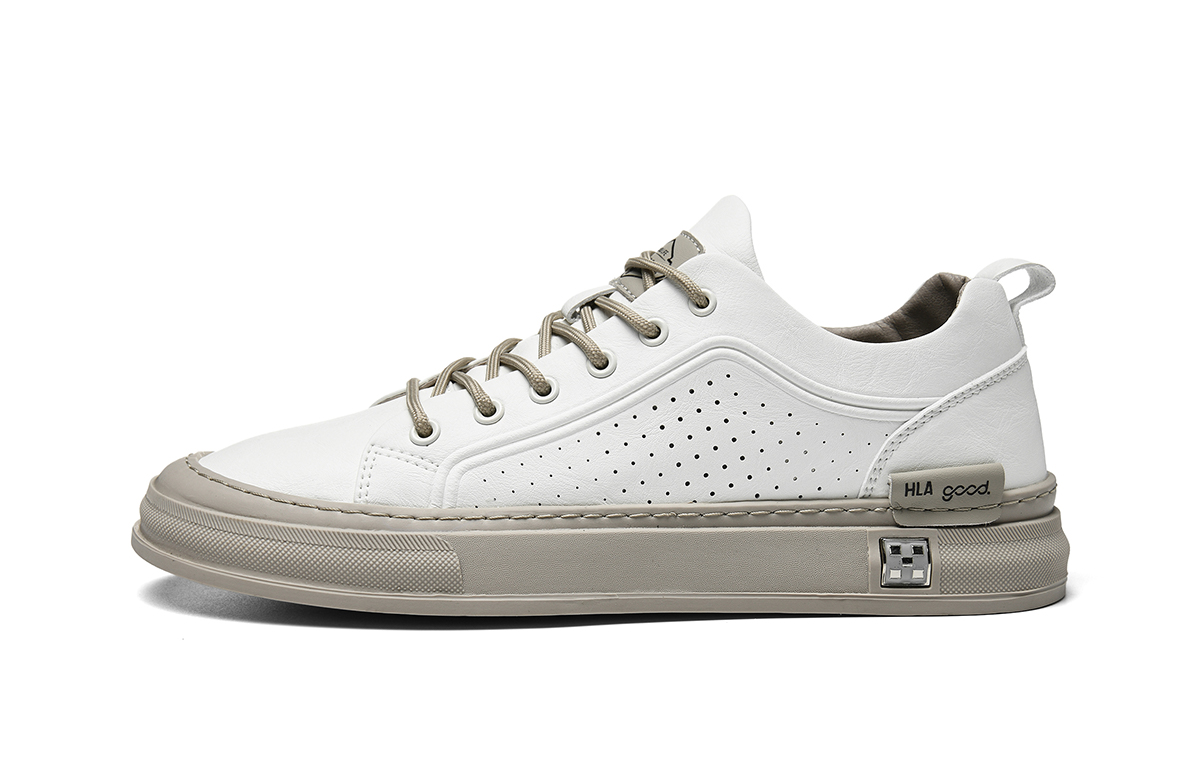 

Низкие мужские кроссовки HLA, White Brown[Breathable]