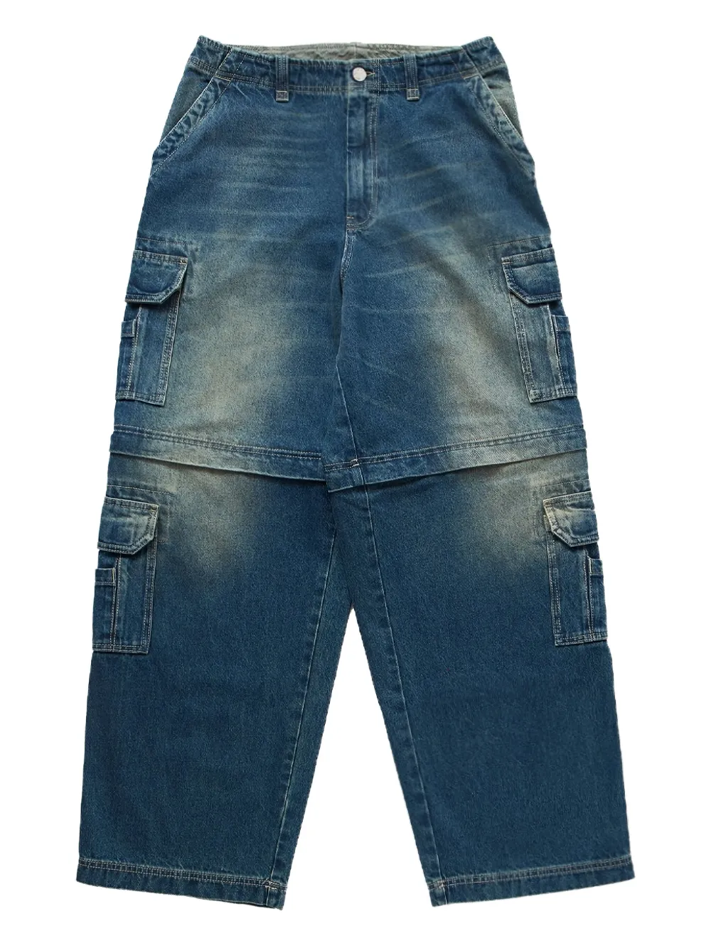 

Джинсы широкого кроя VETEMENTS, синий