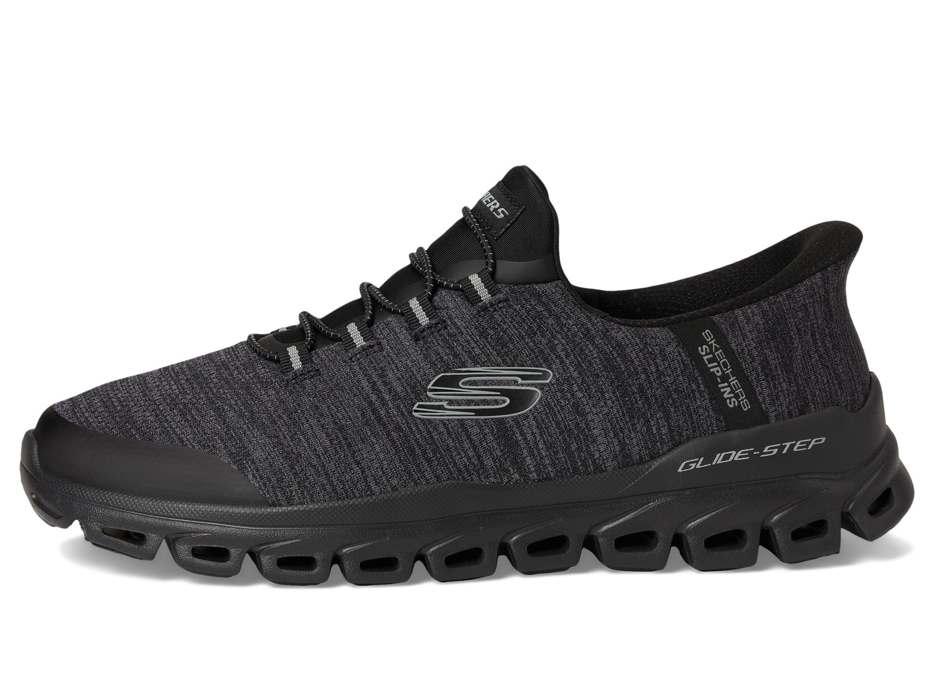 Кроссовки SKECHERS Glide-Step Zefyr Hands Free Slip-in, цвет Charcoal/Black — фото 4