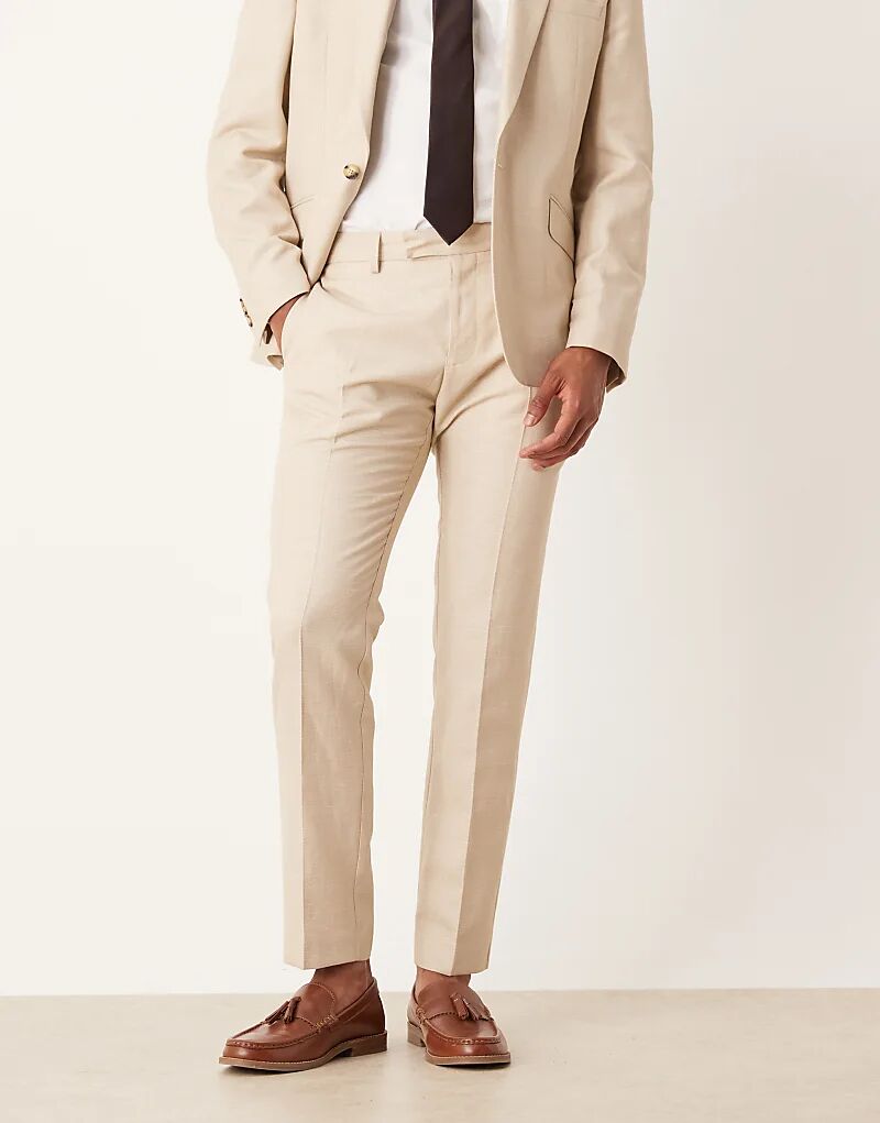 

Узкие брюки ASOS DESIGN с микротекстурой камня