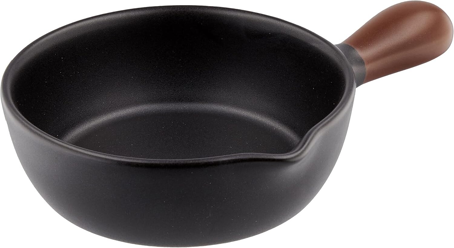 

Banko Ware 16737 Двухцветная кастрюля, сковорода, прямой нагрев, можно использовать в духовке, диаметр прибл. 6,3 дюйма (16 см), черный/коричневый, столовая посуда, керамика, сейф для микроволновой печи, сделано в Японии, Black/Brown