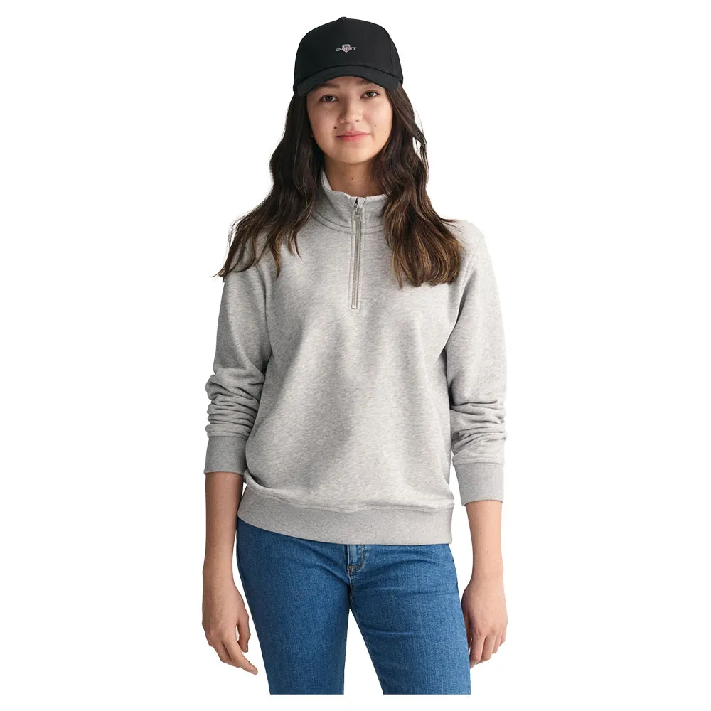 

Толстовка Gant 906895 half zip, серый