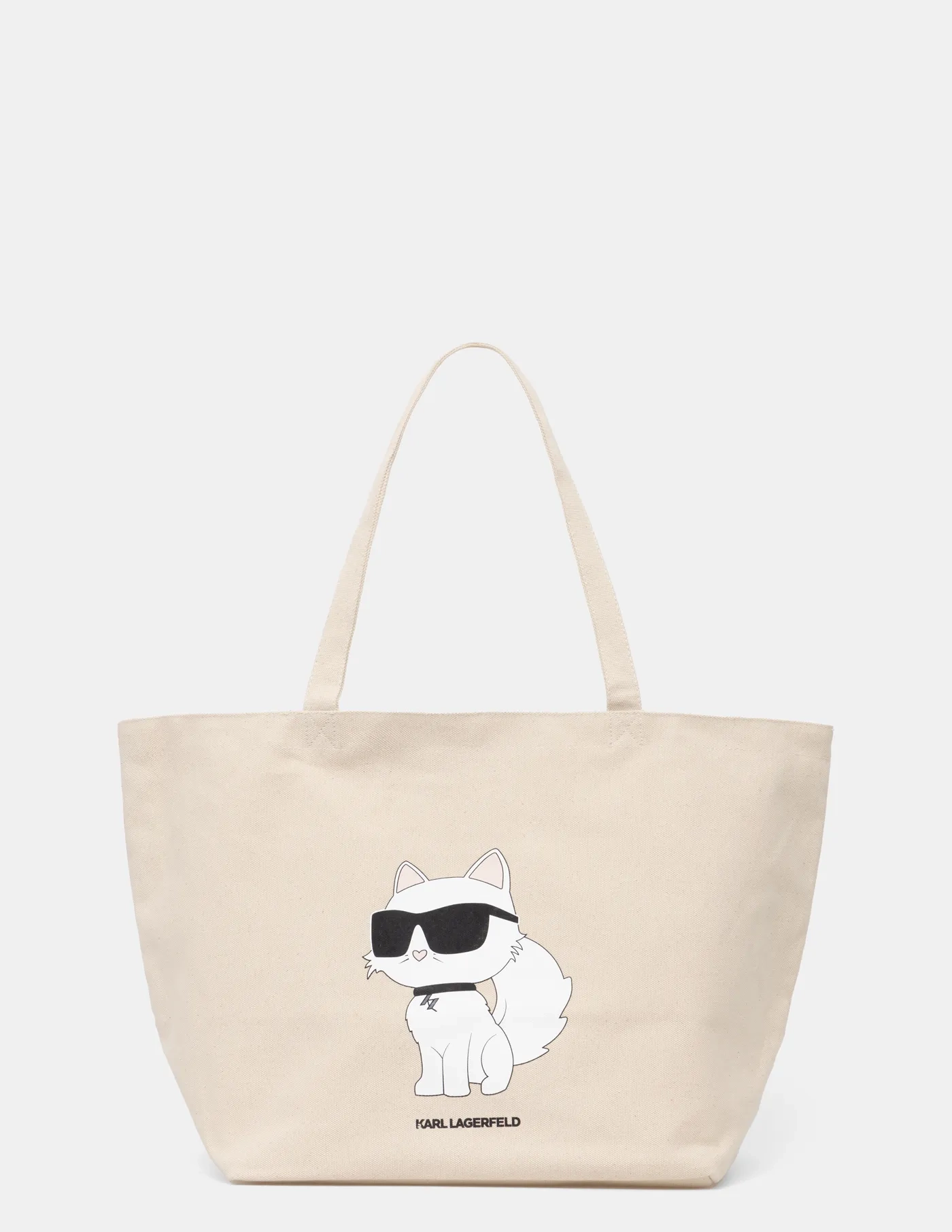 

Хлопковая сумочка Karl Lagerfeld, бежевый