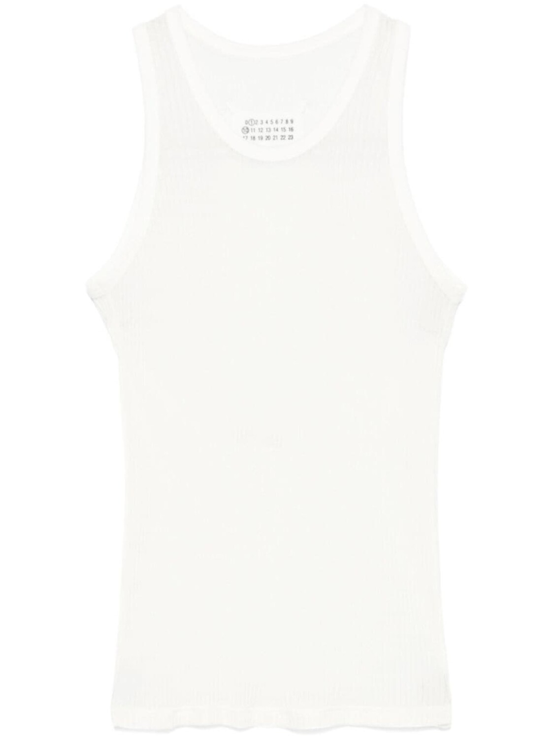 

Maison Margiela шелковый топ без рукавов, белый