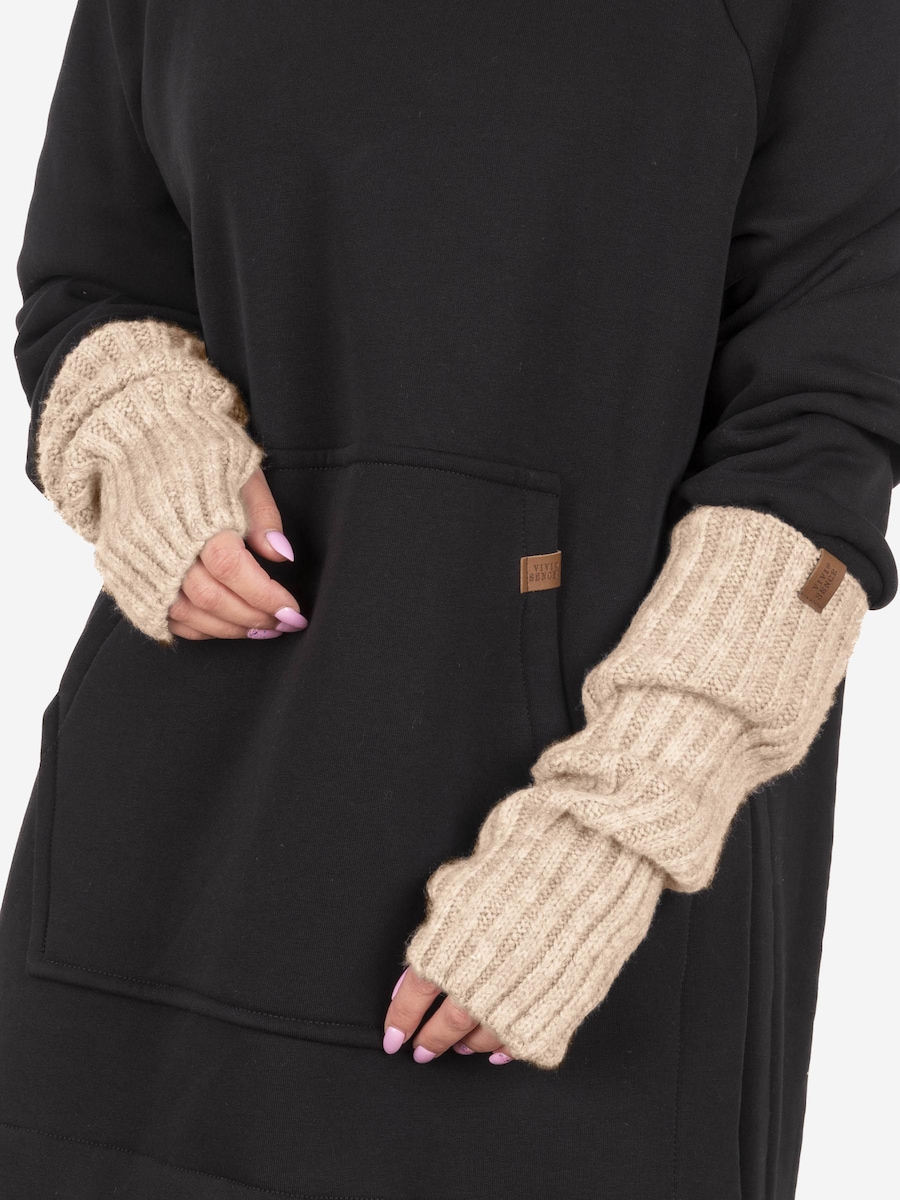 

Перчатки без пальцев Vivisence 7217, бежевый