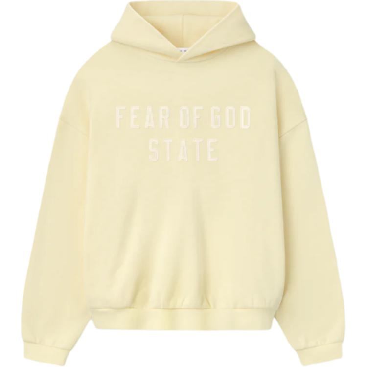 Худи с вышитым логотипом Fear Of God Essentials, garden желтый/garden желтый