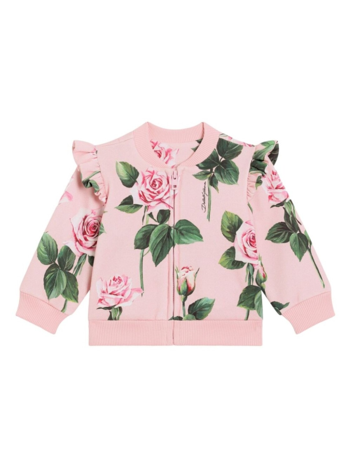 

Dolce & Gabbana Kids кардиган с цветочным принтом, розовый