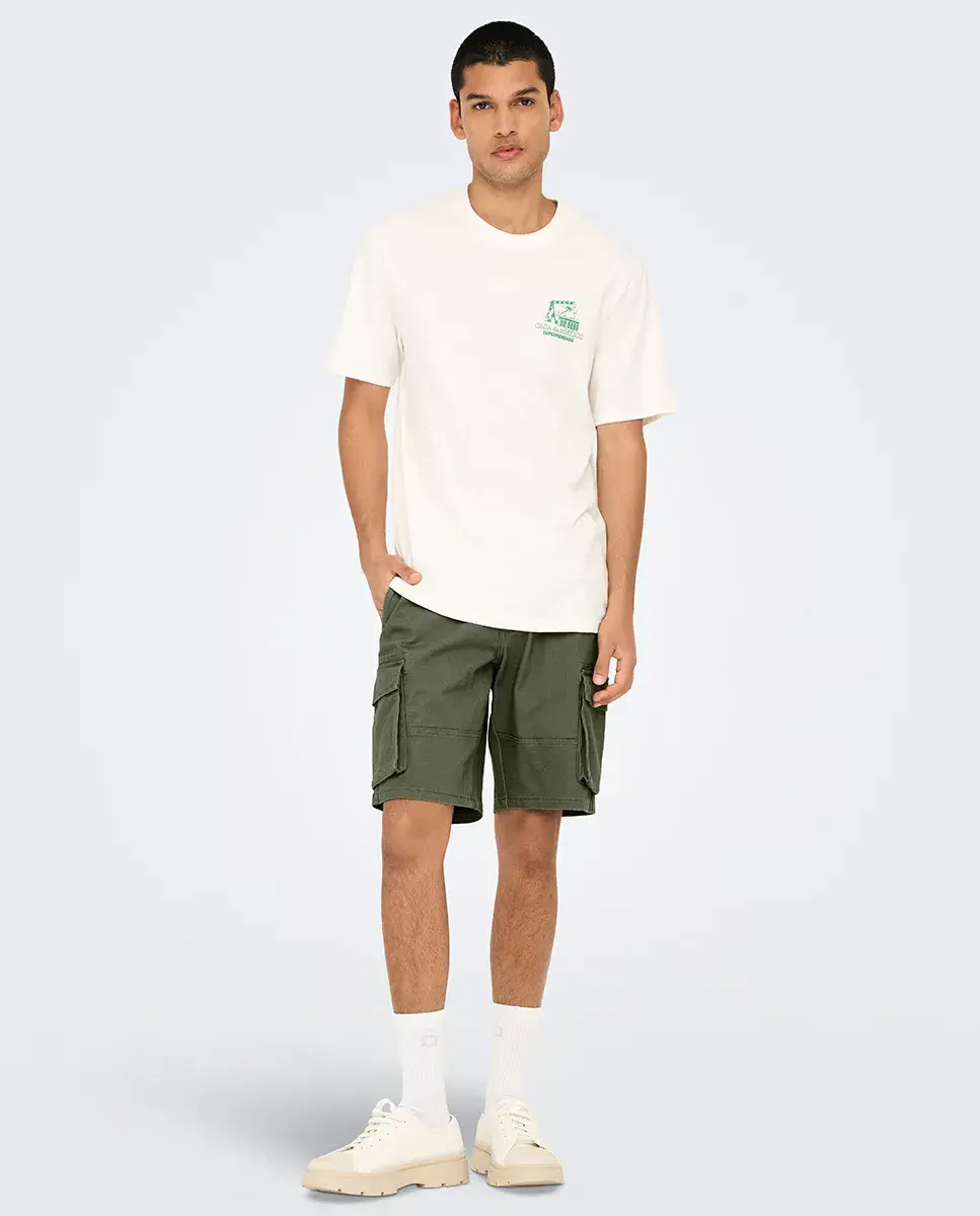 

Мужские брюки-карго стандартного кроя Only & Sons, зеленый