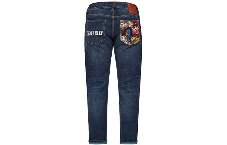 

Джинсы мужские деним синие Evisu, синий