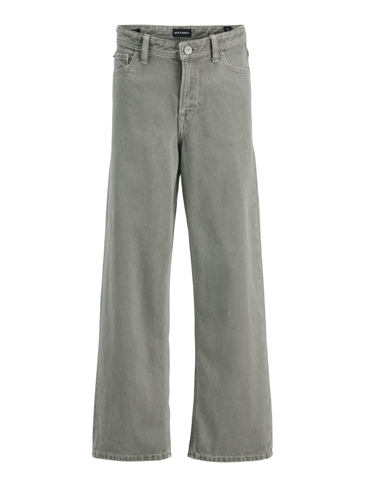 

JACK & JONES Junior Широкие джинсы JJIALEX JJORIGINAL AKM 140 JNR в цвете «грифон»