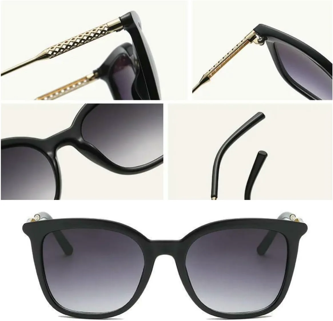 

Женские солнцезащитные очки с металлическим полым корпусом, большие, модные, в стиле ретро, ​​мужские очки с защитой от УФ-излучения UV400 DMMWCX, Champagne