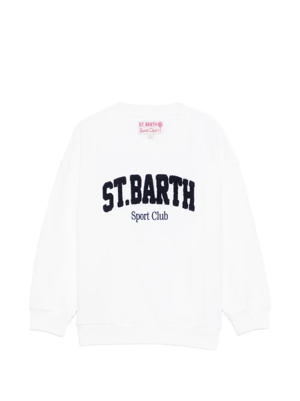 Свитшот с круглым вырезом MC2 Saint Barth Kids, белый