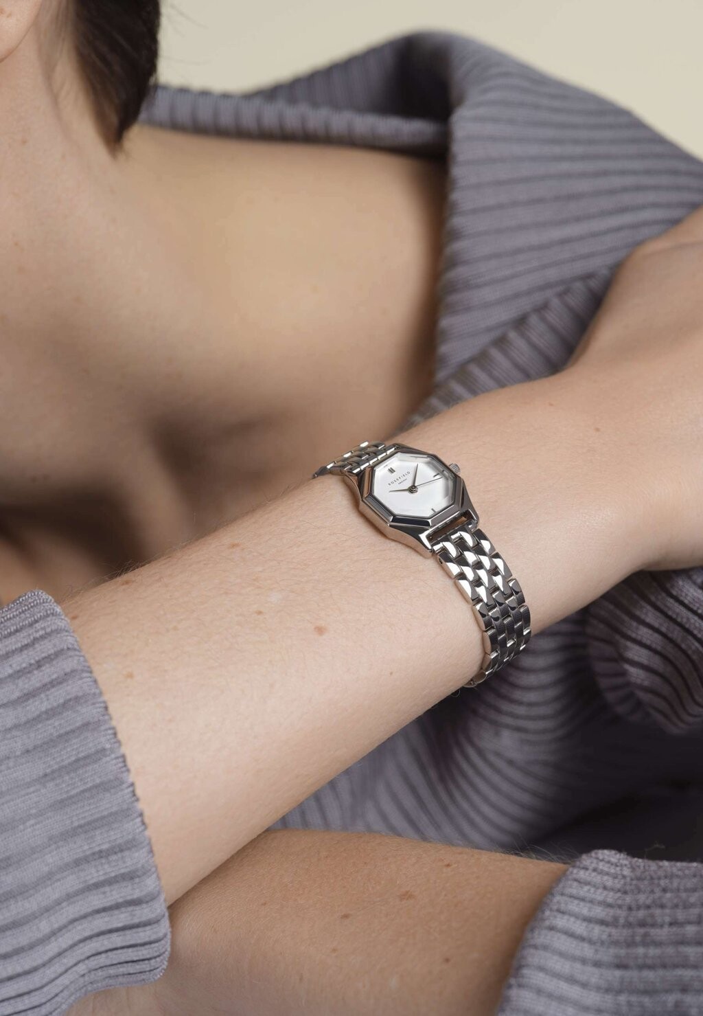 

Часы GEMME WHITE STEEL Rosefield, цвет silver-coloured