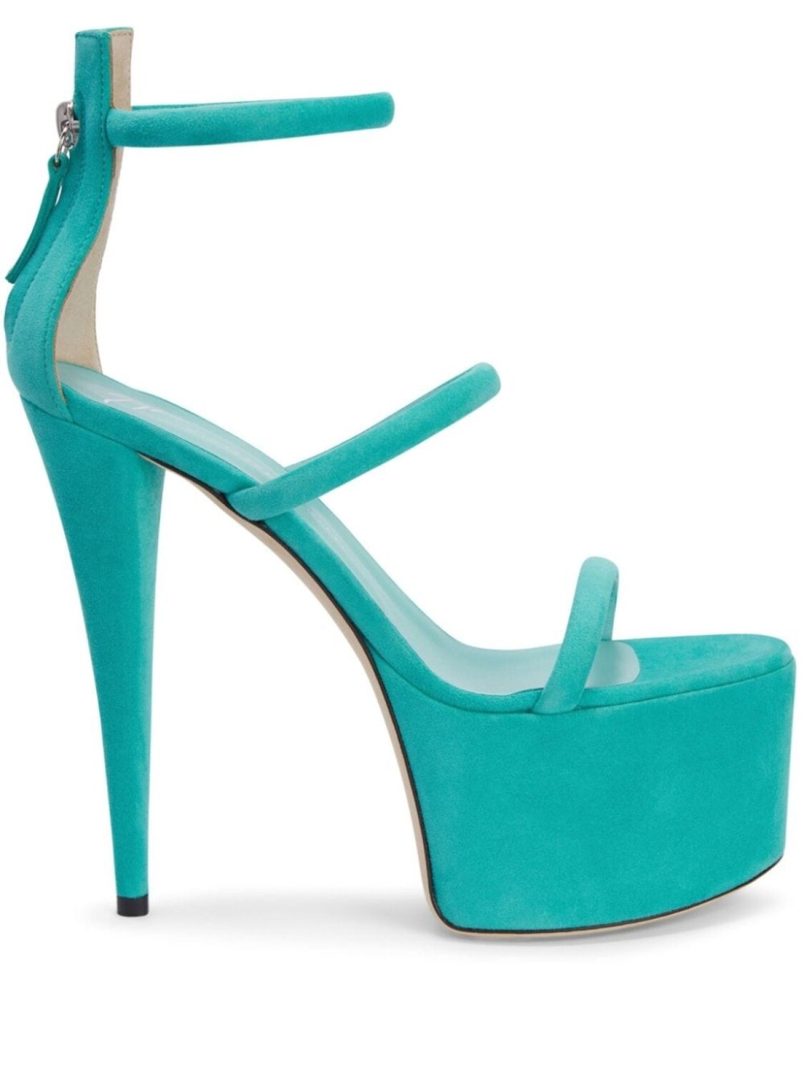 

Giuseppe Zanotti босоножки Aida 150 на платформе, зеленый