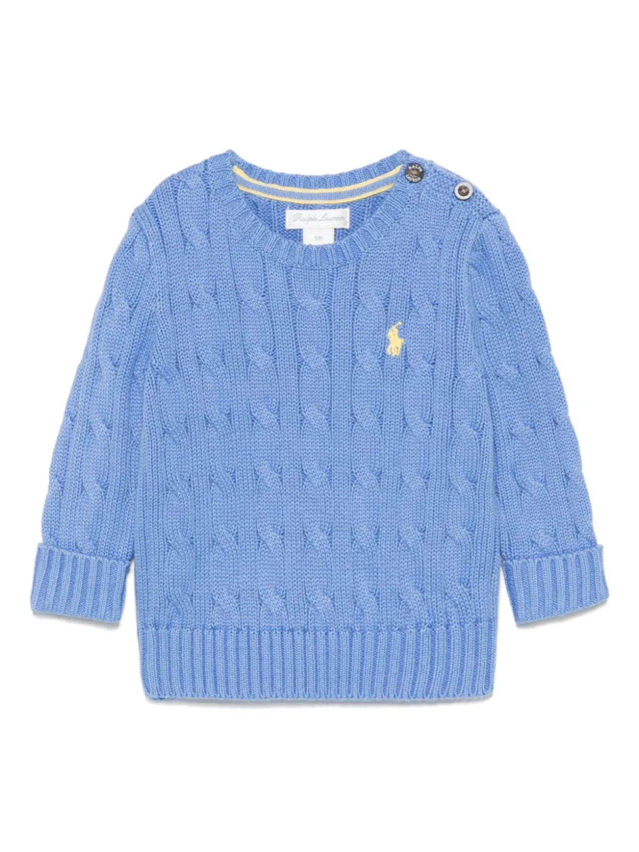 

POLO RALPH LAUREN KIDS свитер фактурной вязки, синий