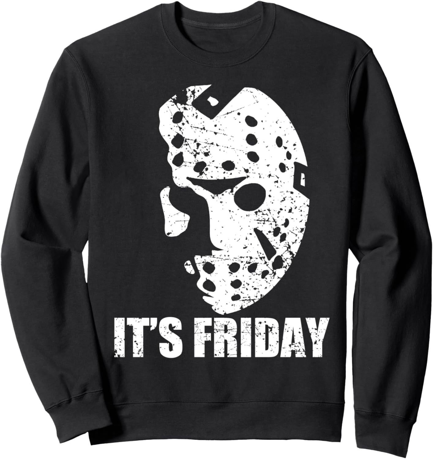 

Пятничная толстовка Hockey Mask Friday 13 Halloween Kids Adults, черный